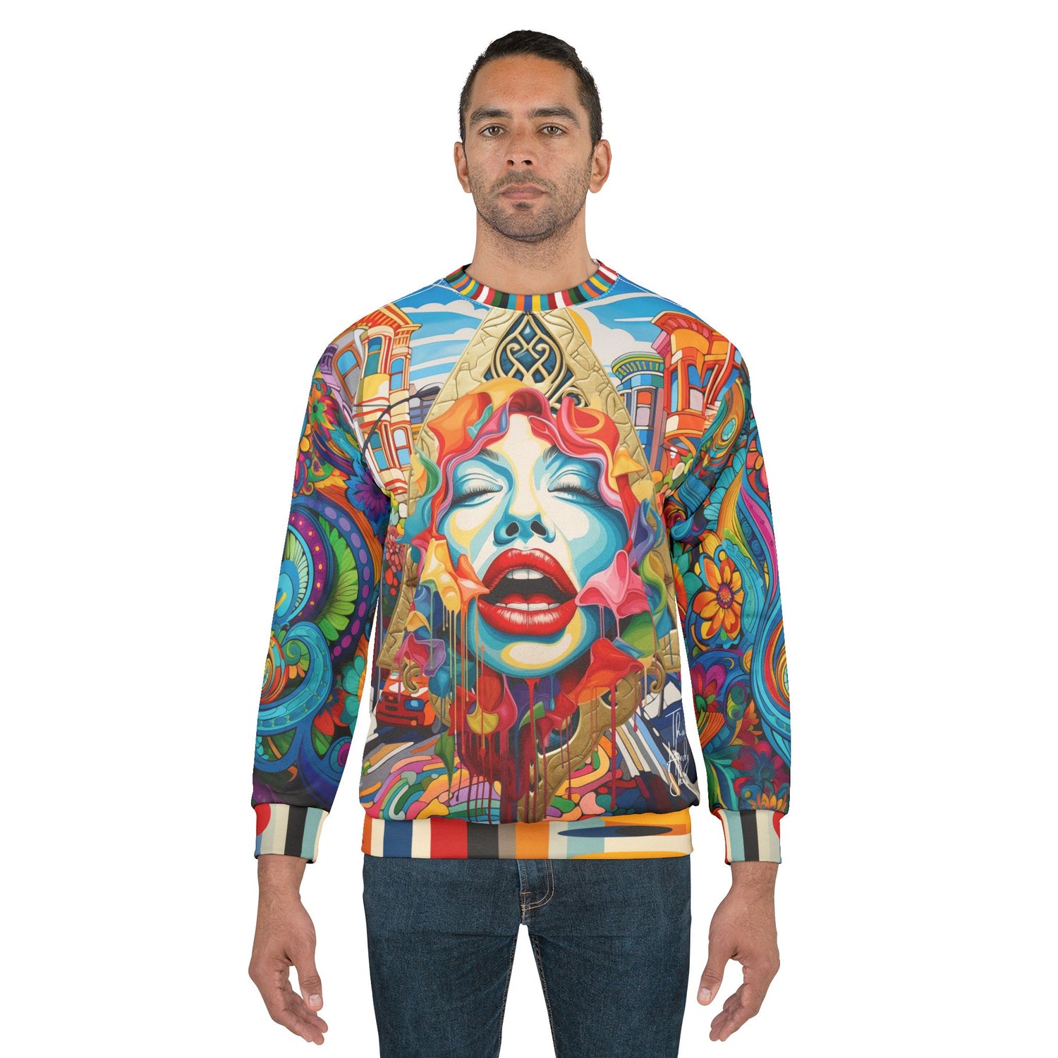 Trapped in Silence Pop Art Unisex Sweatshirt