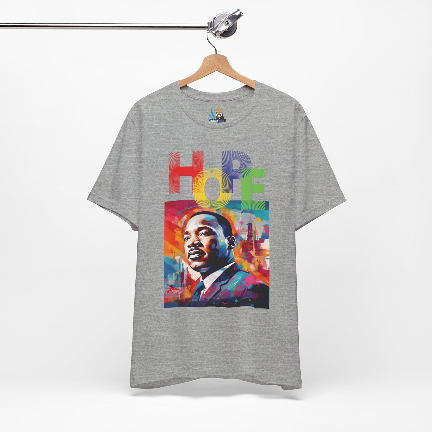 MLK Jr Hope Graffiti Art Unisex Short Sleeve Tee