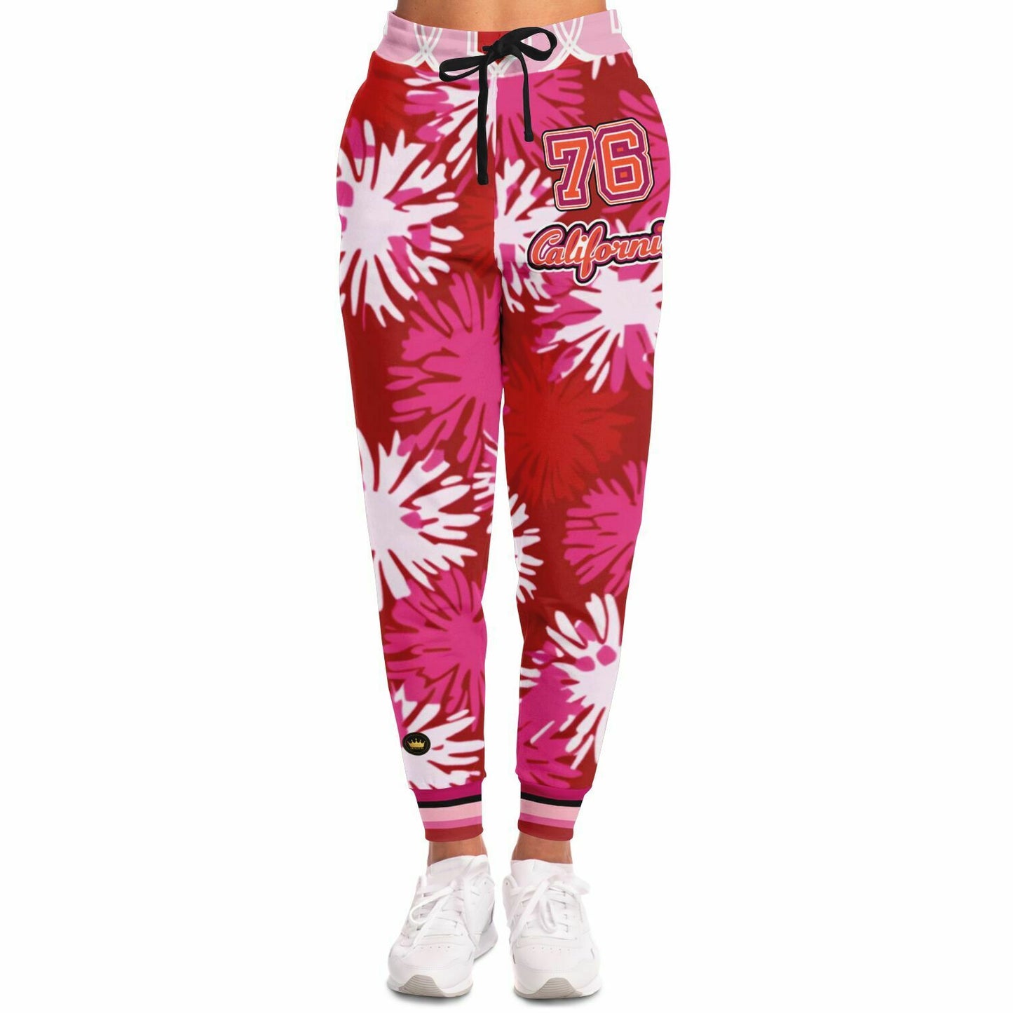 1976 California Pink Carnation Explosion Eco-Poly Unisex Joggers
