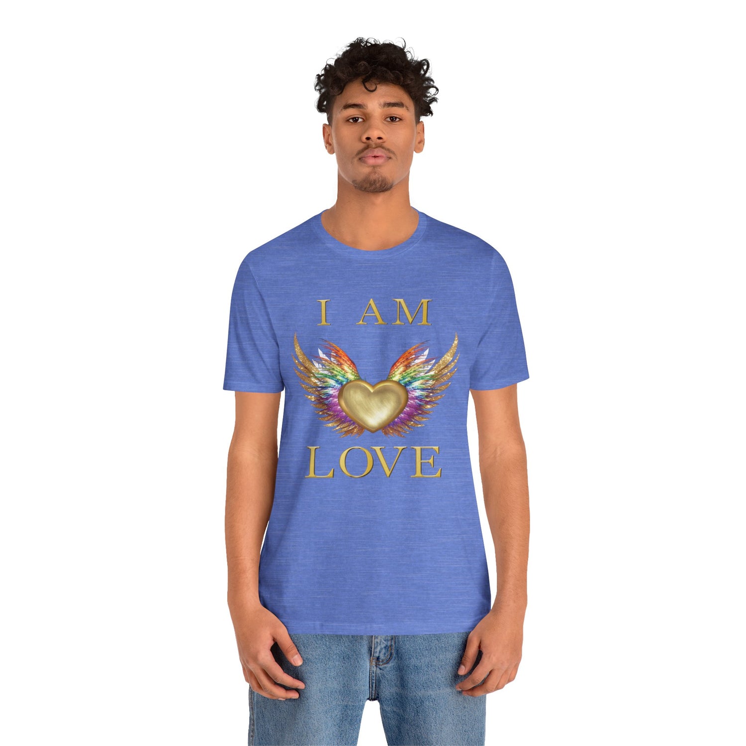 I am Love Angel Wings Short Sleeve Tee