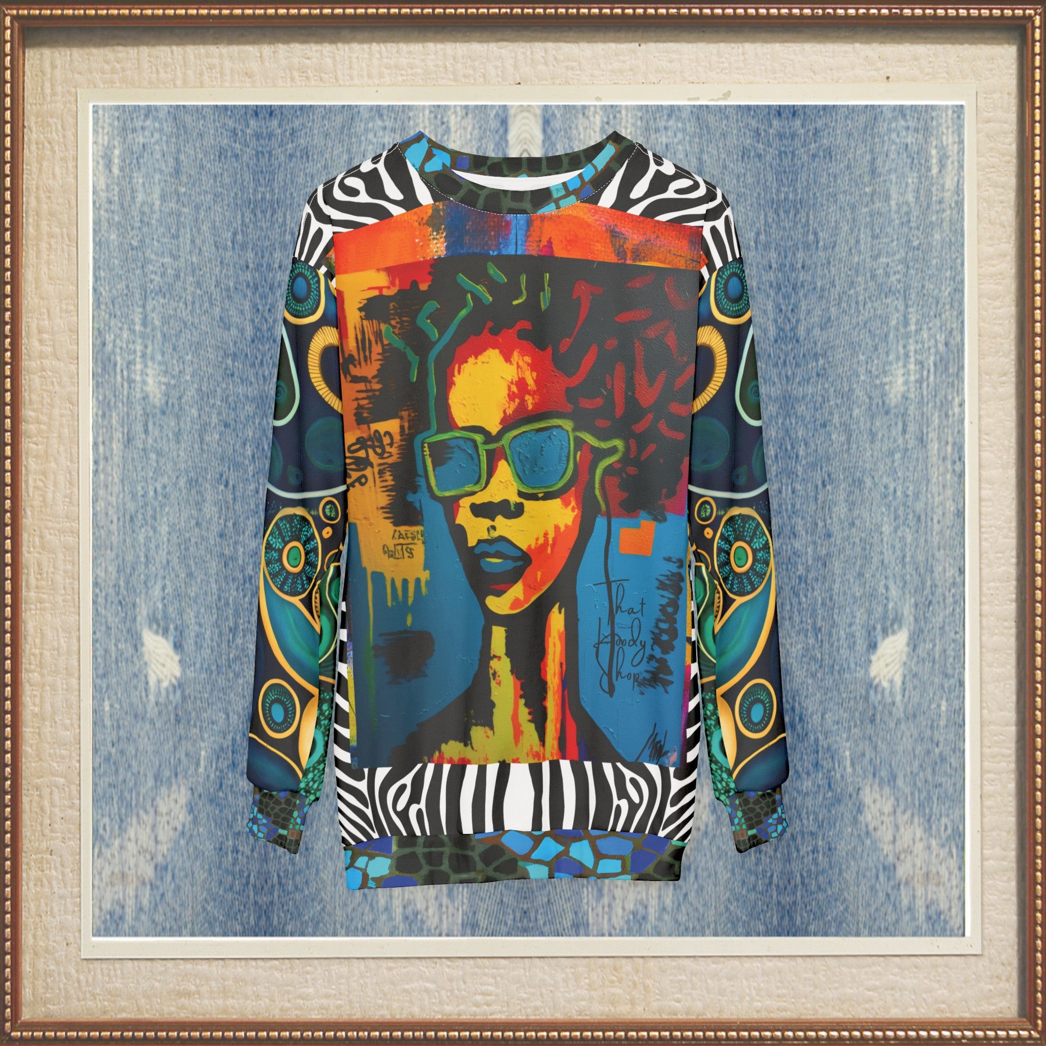 Girl With Attitude Graffiti Art Unisex Sweatshirt (Gold Label)