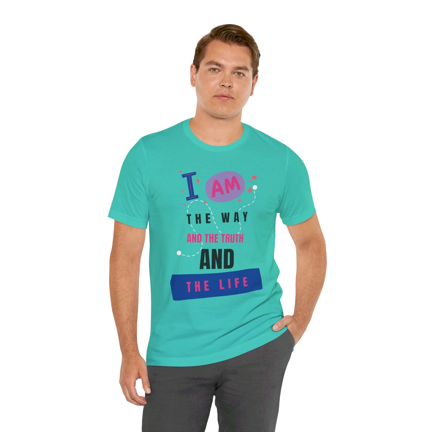 I Am the Way Faith-Based Unisex Short Sleeve Tee