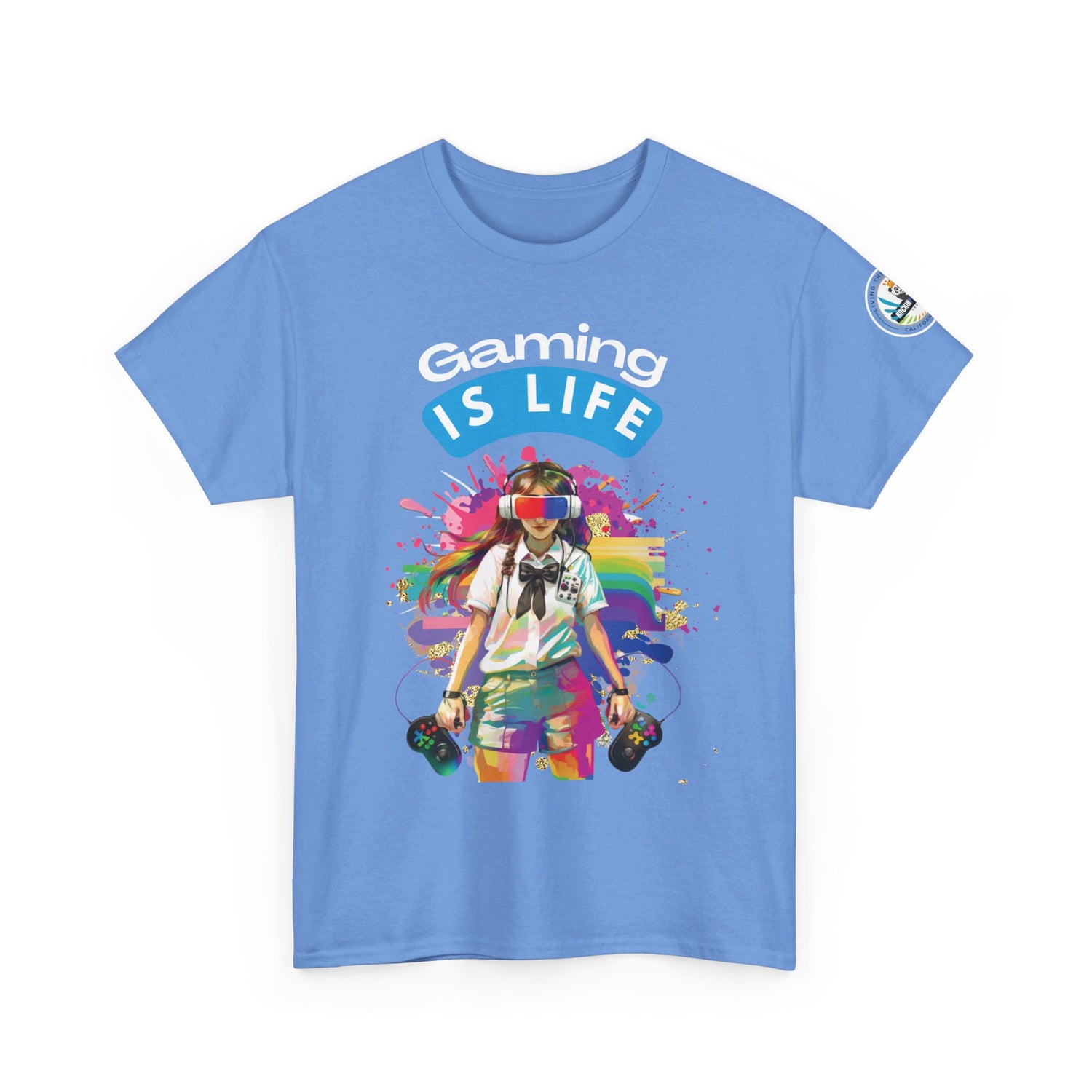 Gaming is Life - Girl Gamer Unisex Heavy Cotton Tee