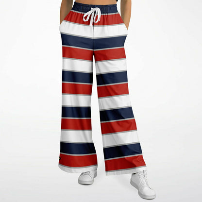 Liberty Rugby Stripes Eco-Poly Wide Leg Pants