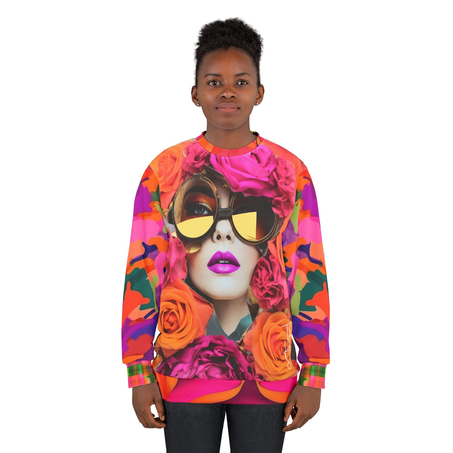 The Flower Girl Pop Art Unisex Sweatshirt