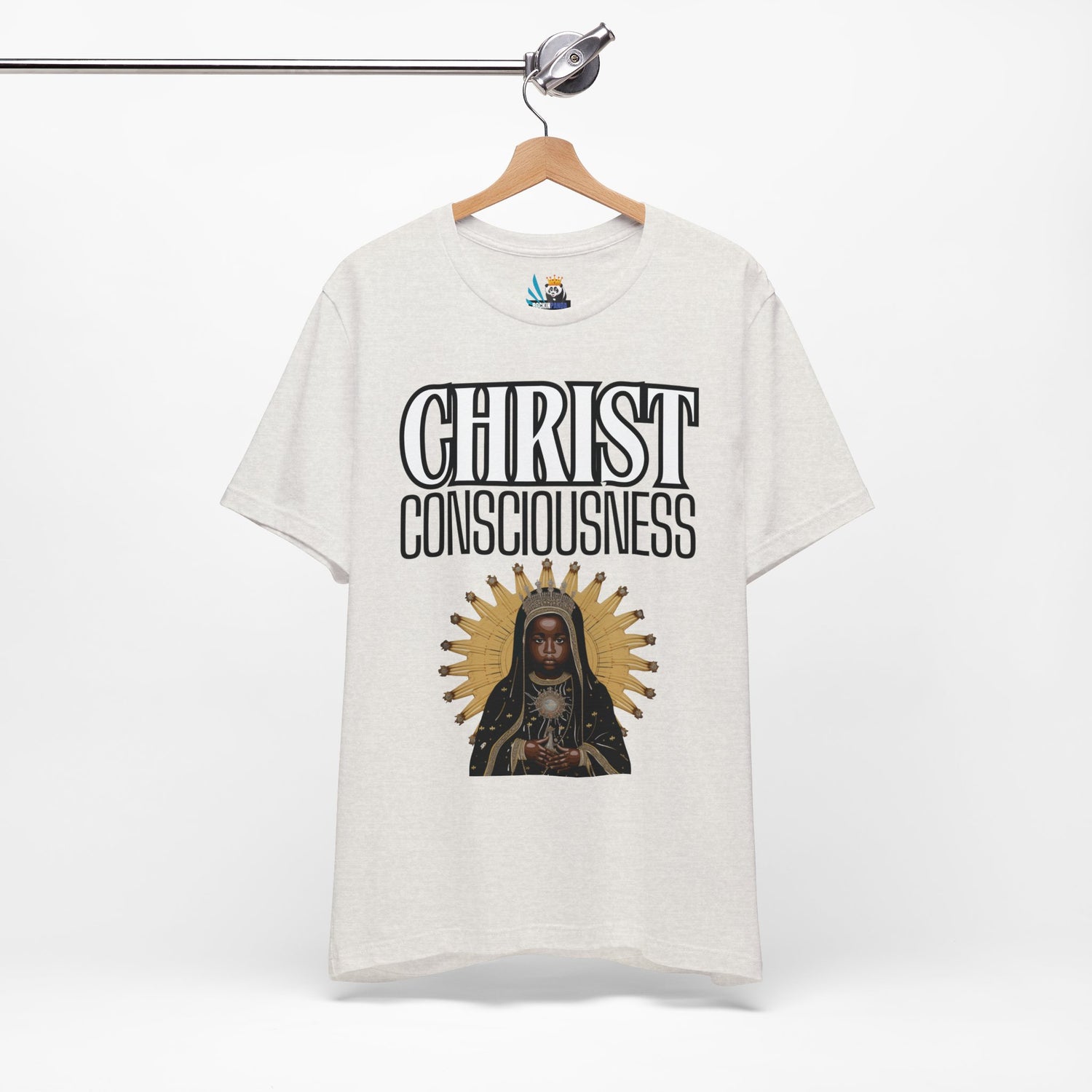 Christ Consciousness - Black Baby Jesus Unisex Short Sleeve Tee