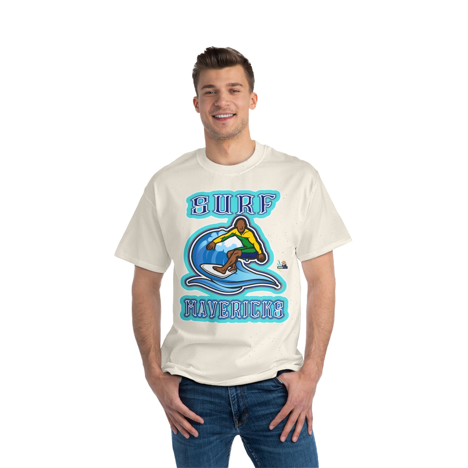 Camiseta de peso pesado Surf Mavericks California