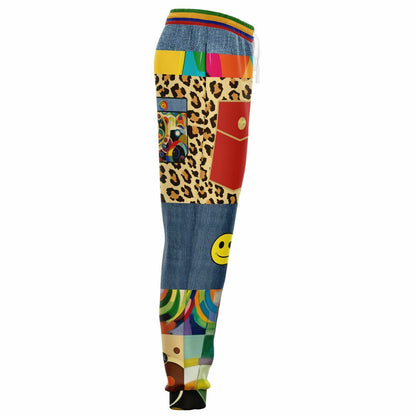 Joggers unisex Afro-Queen Solace Denim Rainbow Eco-Poly 