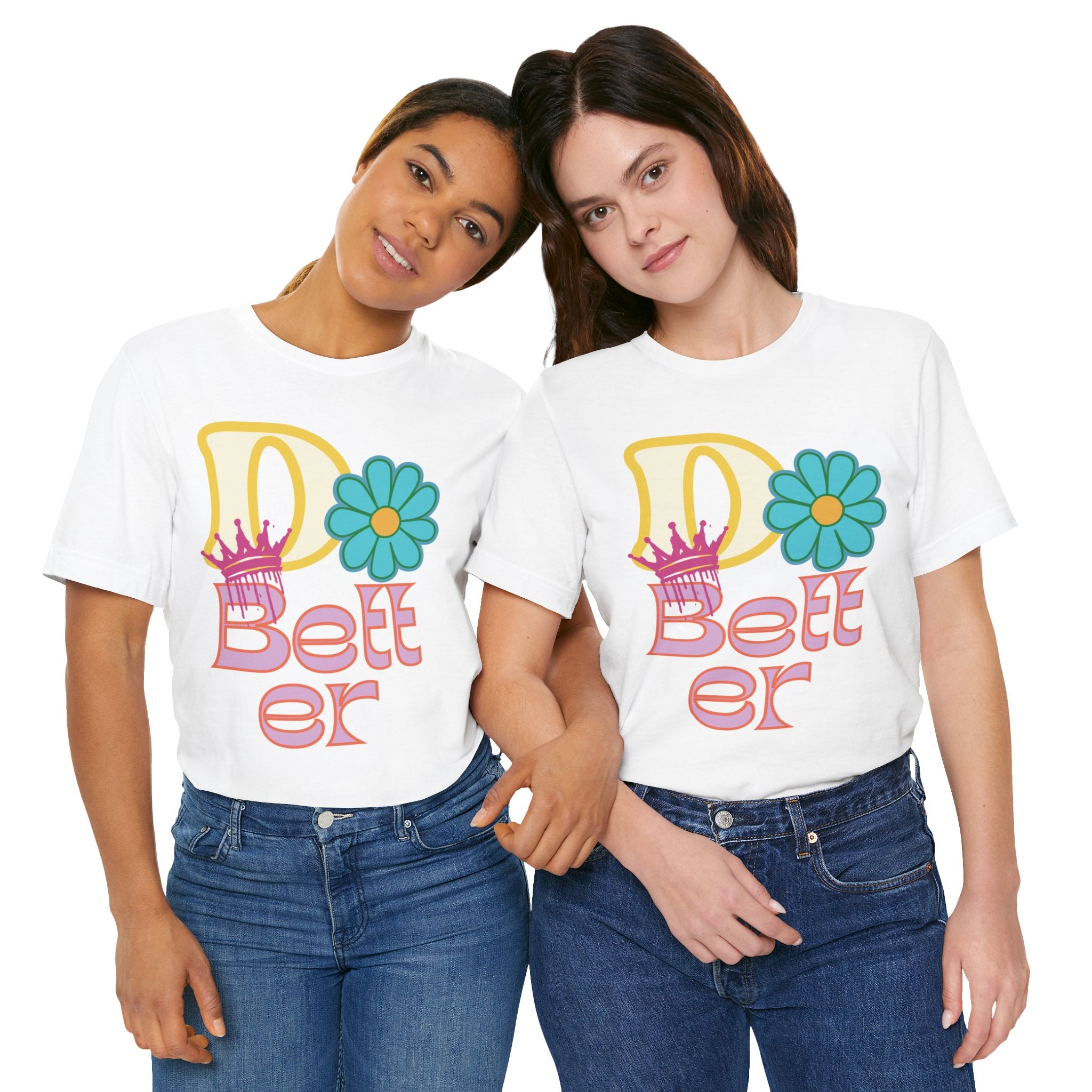 Do Better Hippie Vibe Floral Unisex Short Sleeve Tee