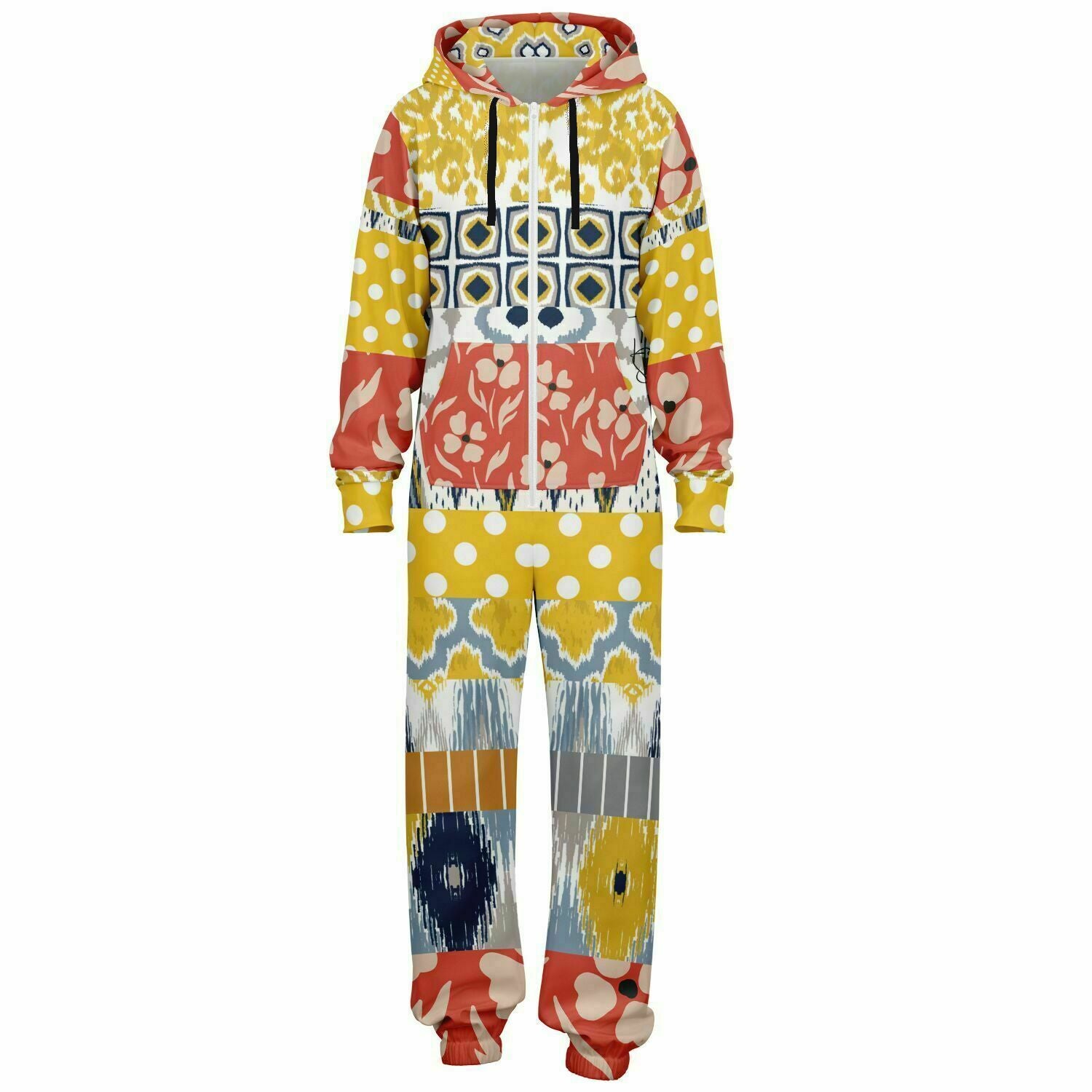 Mameluco polar unisex con patchwork floral de Tallulah Bankhead