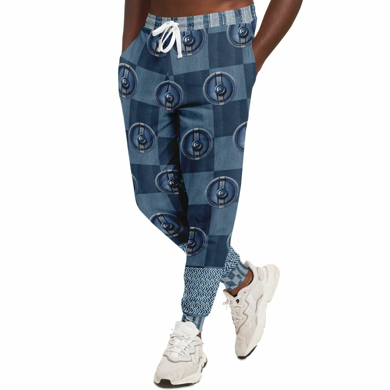 Joggers unisex de poliéster ecológico Denim Junction 