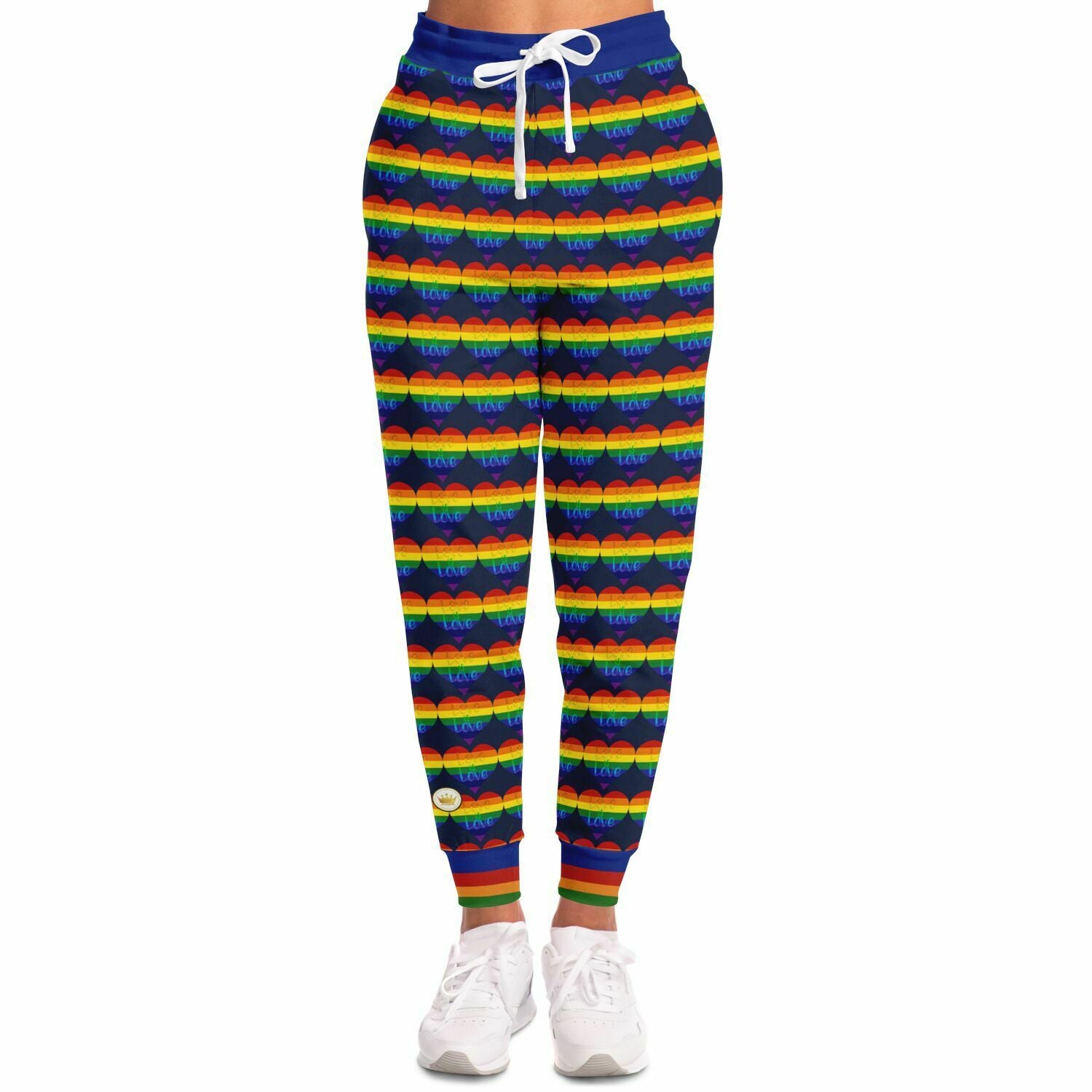 Love is Love in Sailor Navy Eco-Poly Unisex Joggers