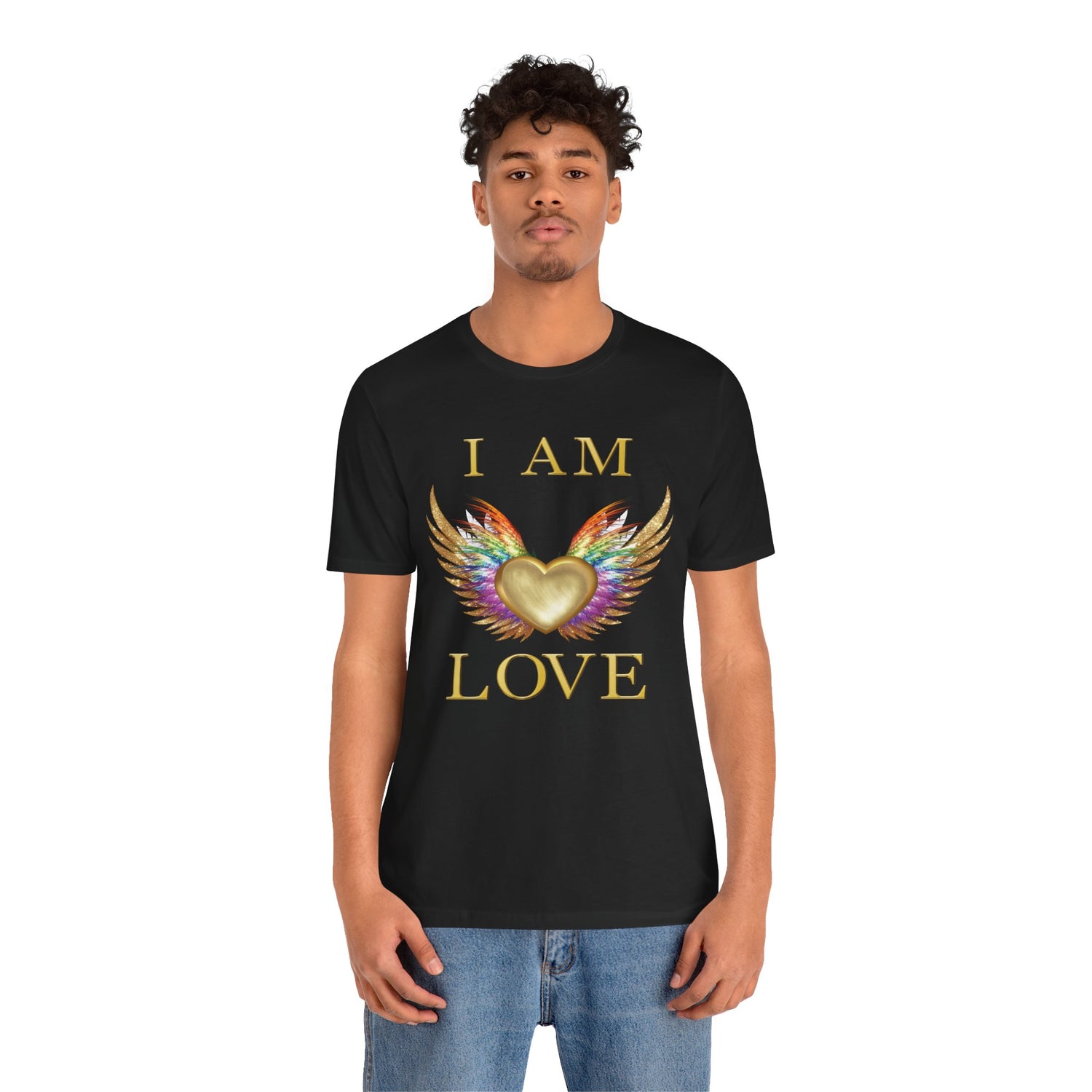 I am Love Angel Wings Short Sleeve Tee