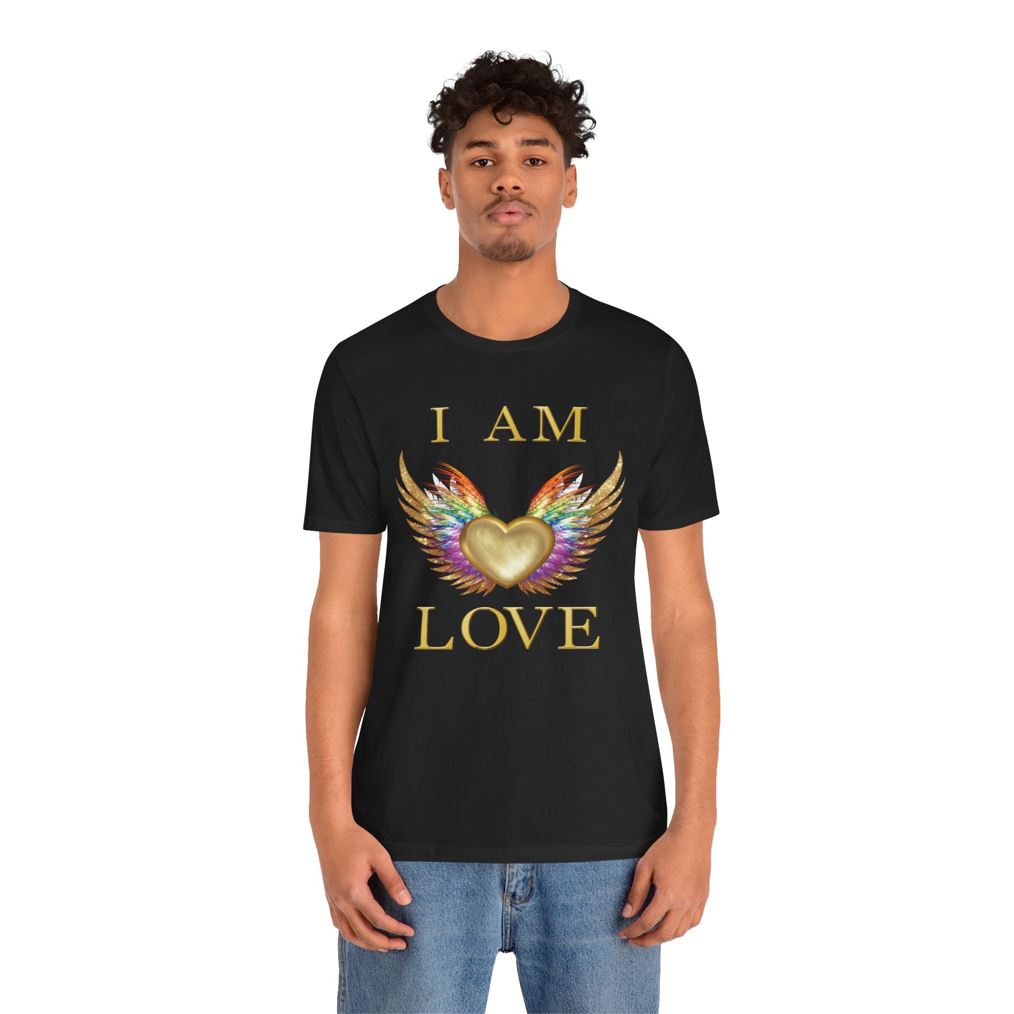 I am Love Angel Wings Short Sleeve Tee