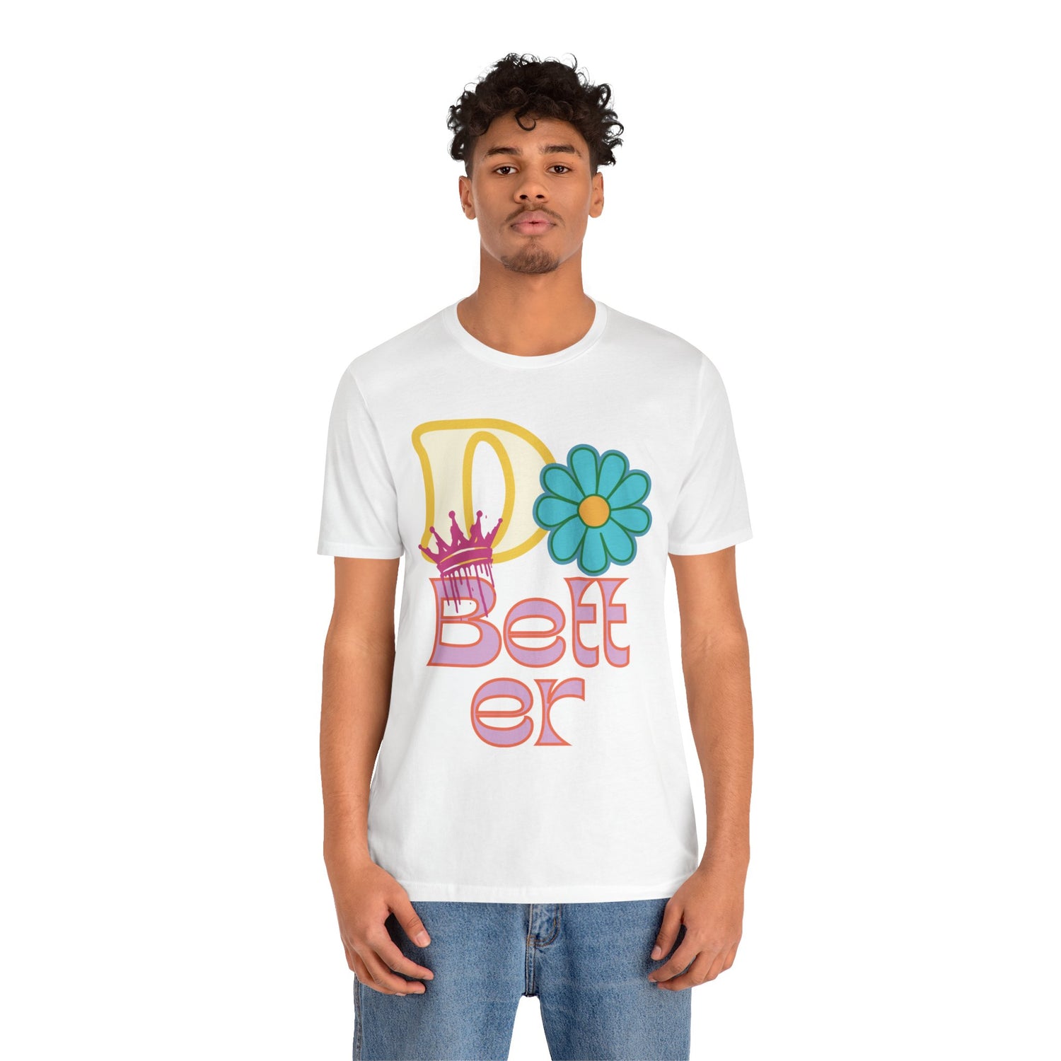 Do Better Hippie Vibe Floral Unisex Short Sleeve Tee