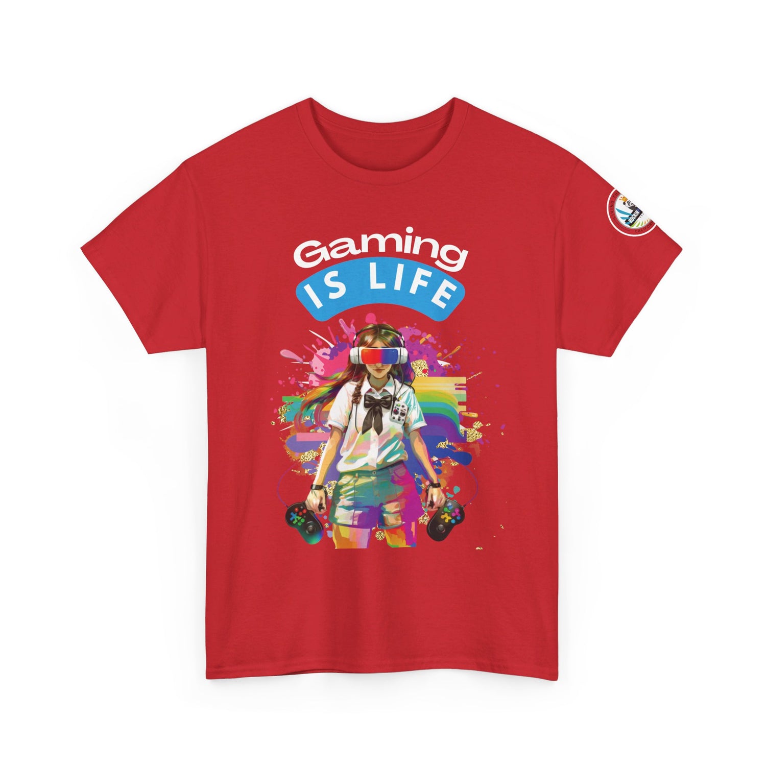 Gaming is Life - Girl Gamer Unisex Heavy Cotton Tee