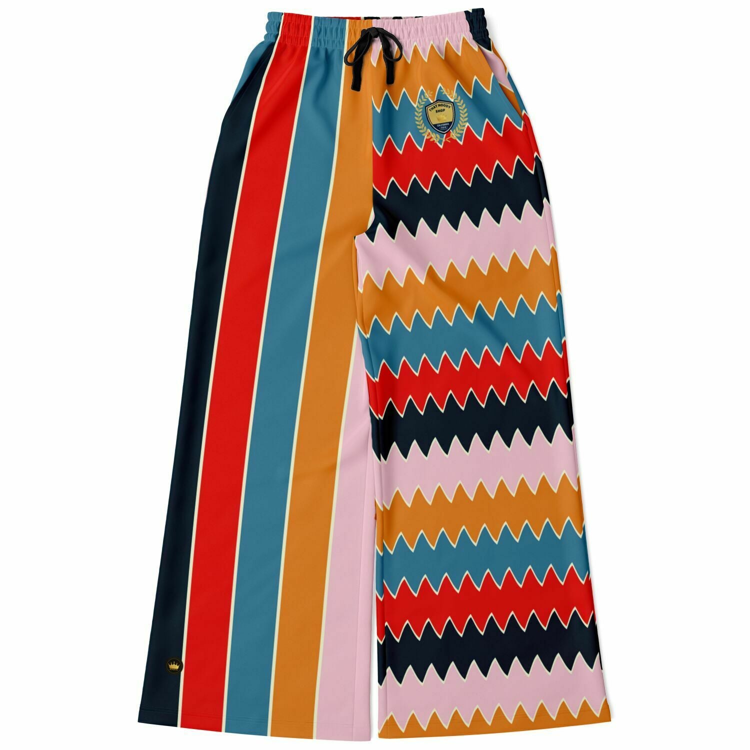 Ruby Morrison Rugby Stripe Eco-Poly Wide Leg Pants