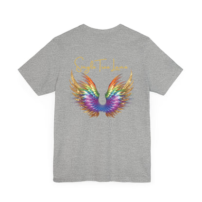 I am Love Angel Wings Short Sleeve Tee