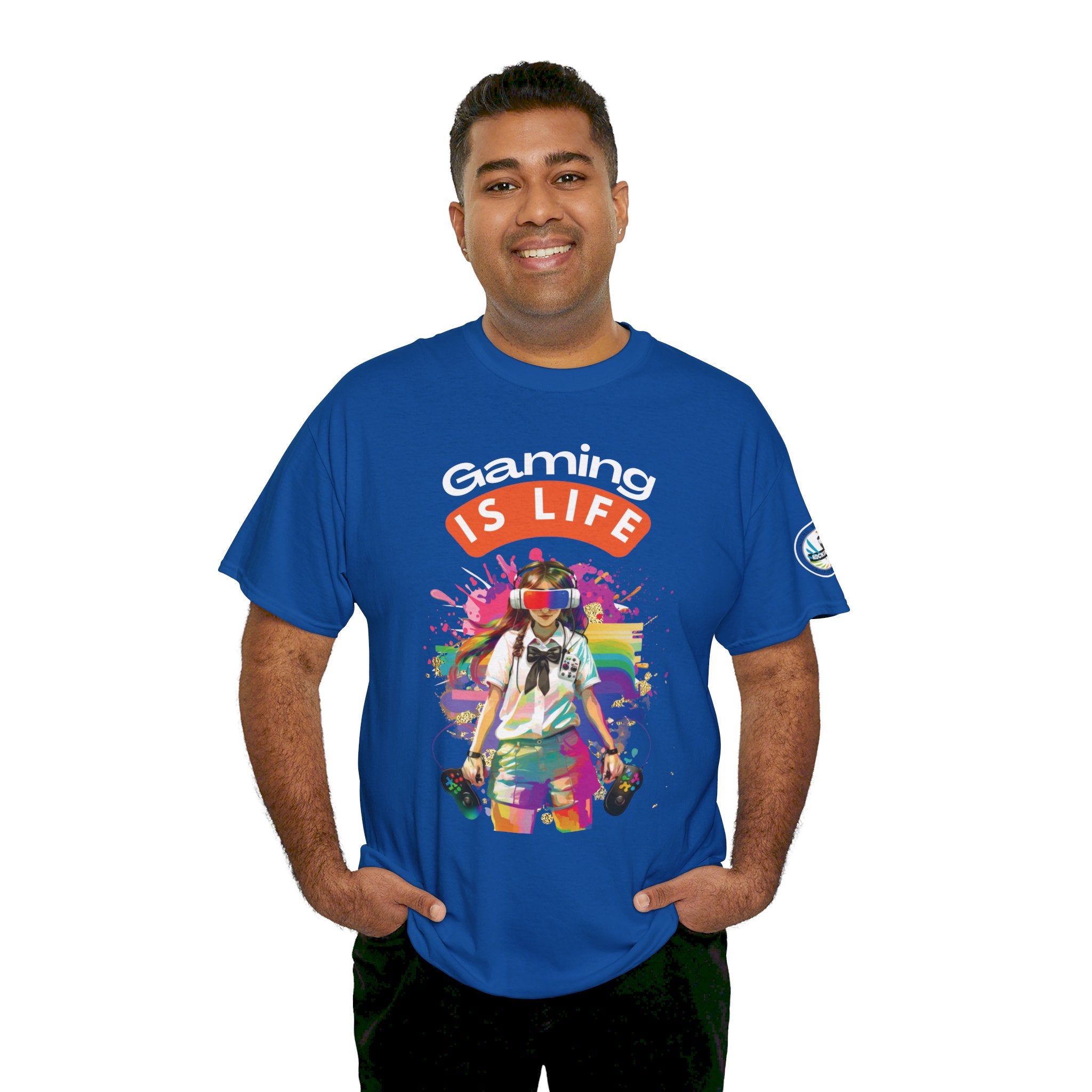 Gaming is Life - Girl Gamer Unisex Heavy Cotton Tee