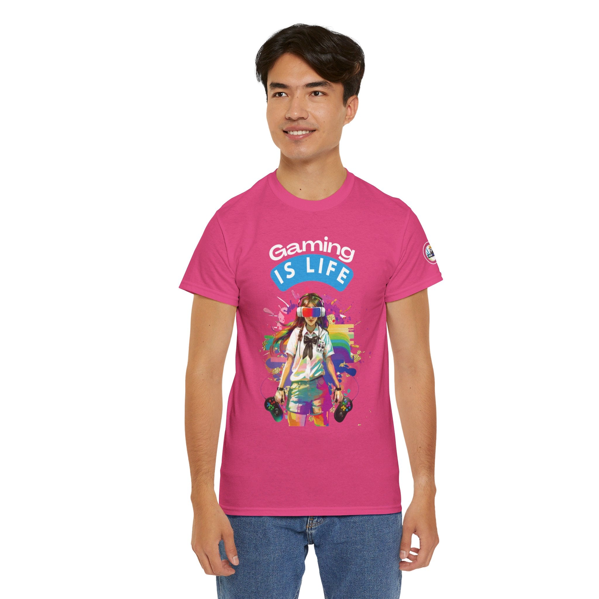 Gaming is Life - Girl Gamer Unisex Heavy Cotton Tee