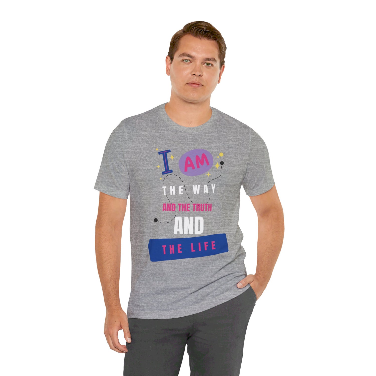 I Am the Way Faith-Based Unisex Short Sleeve Tee