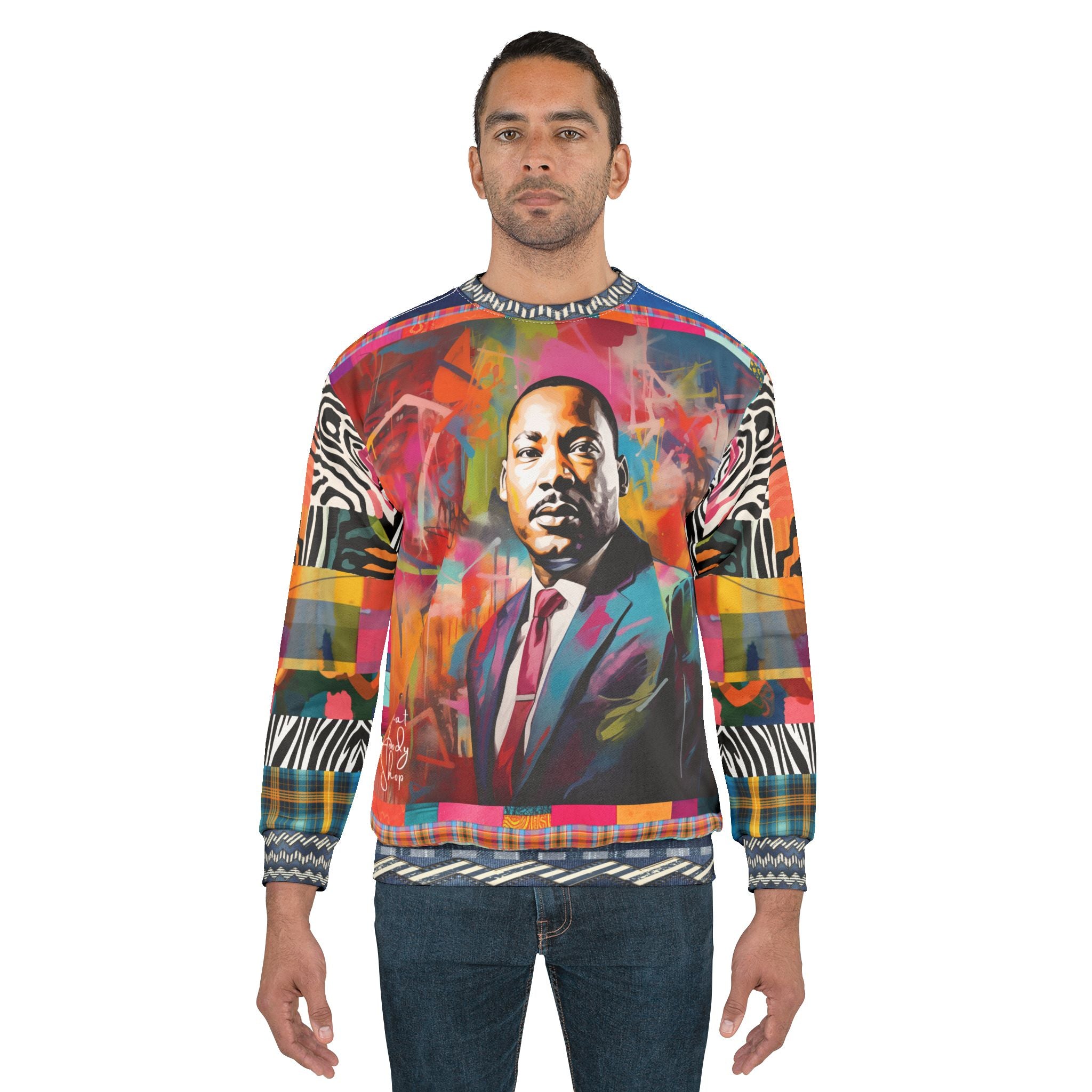 MLK Jr Dream Pop Art  Unisex Sweatshirt (Gold Label)