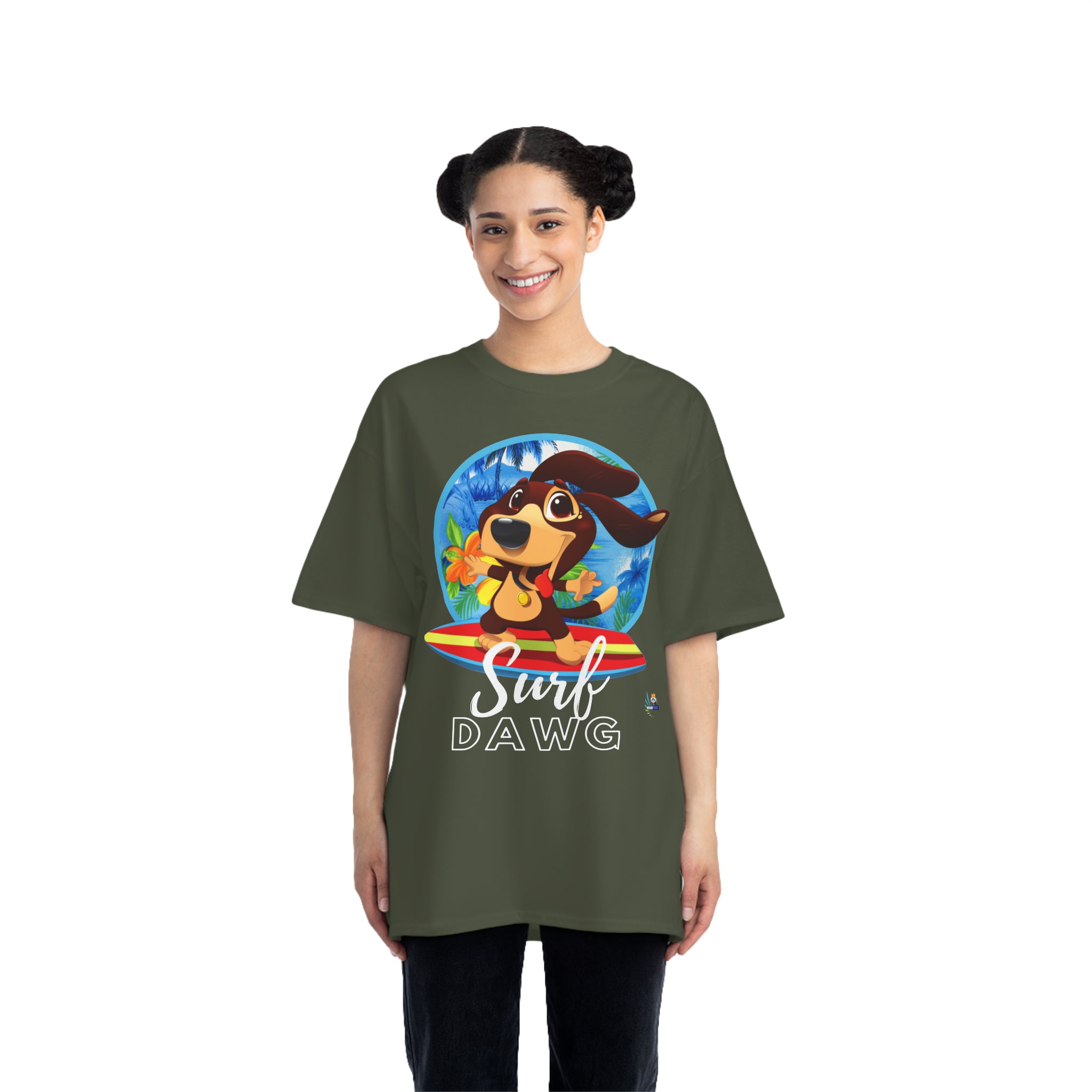 Surf Dawg Hawaiian-Style Unisex Heavyweight Tee