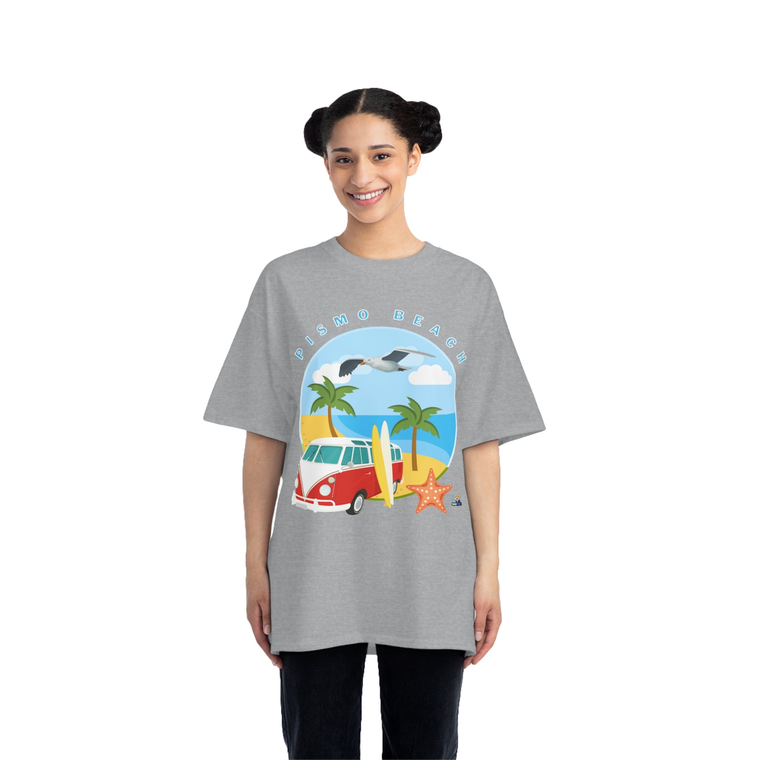 Surf Pismo Beach California Unisex Heavyweight Tee