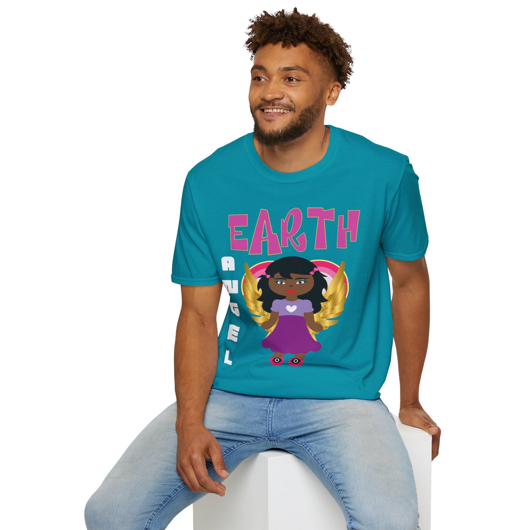 Earth Angel Black Girl Magic Unisex Softstyle T-Shirt