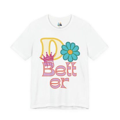 Do Better Hippie Vibe Floral Short Sleeve Tee