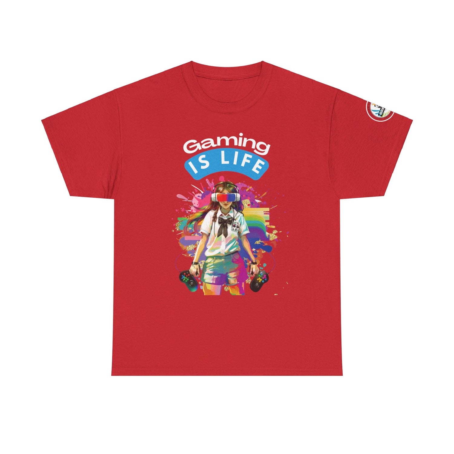 Gaming is Life - Girl Gamer Unisex Heavy Cotton Tee