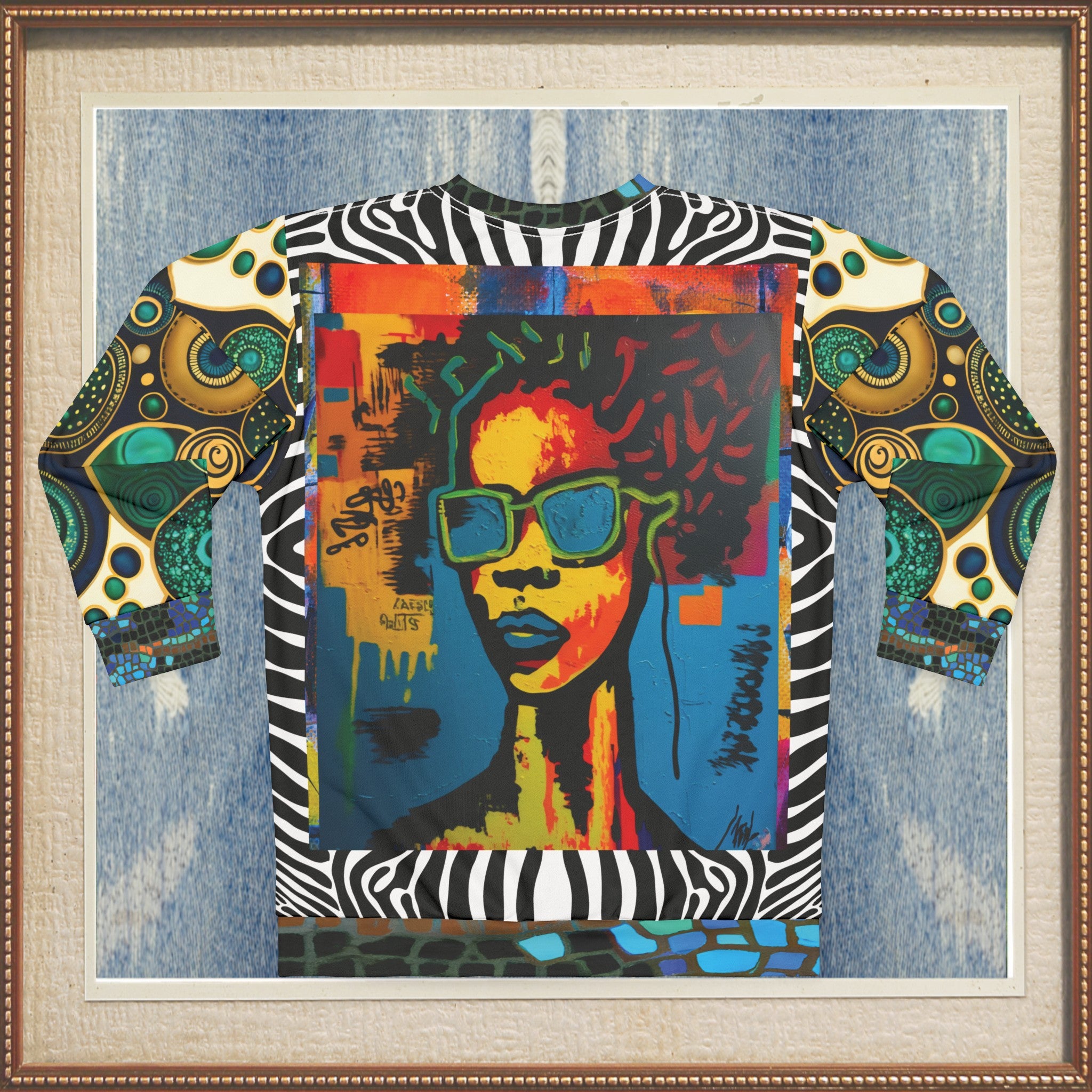 Girl With Attitude Graffiti Art Unisex Sweatshirt (Gold Label)