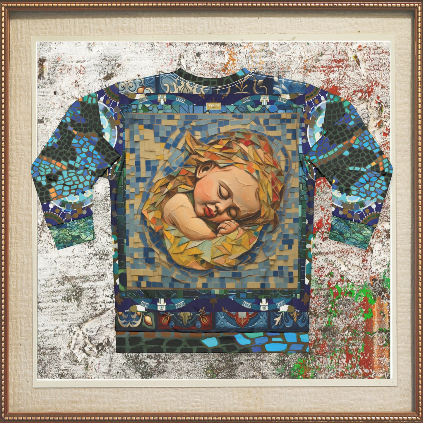 Babe in Arms Abstract Mosaic Unisex Sweatshirt
