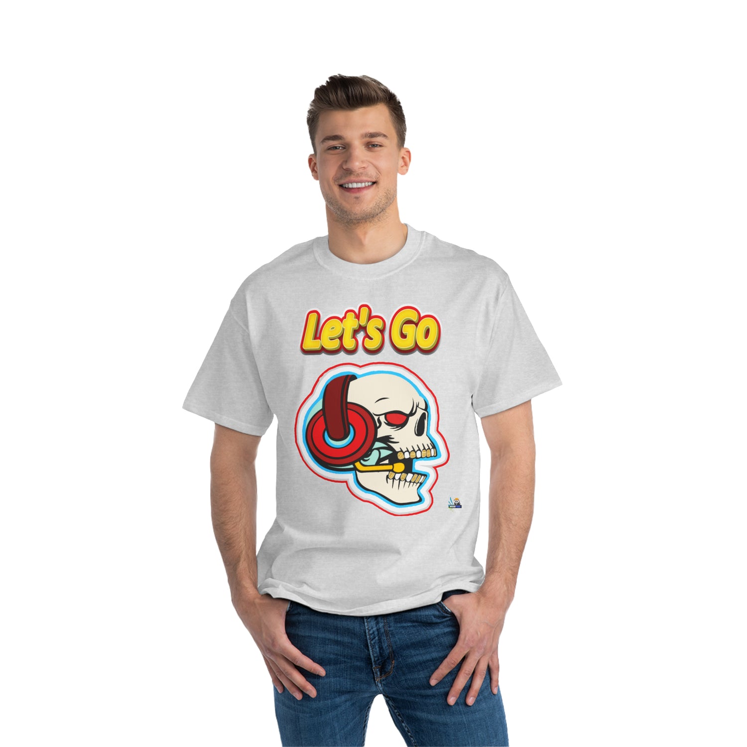 Camiseta de juego unisex de peso pesado Let&