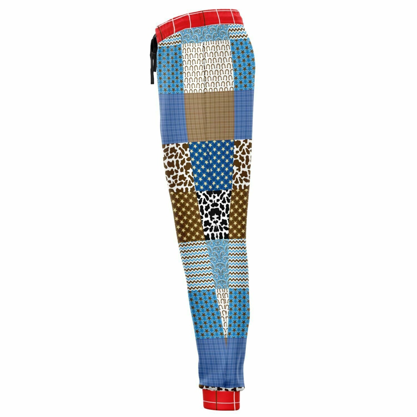 Western Edition Country Patchwork Eco-Poly Unisex Joggers