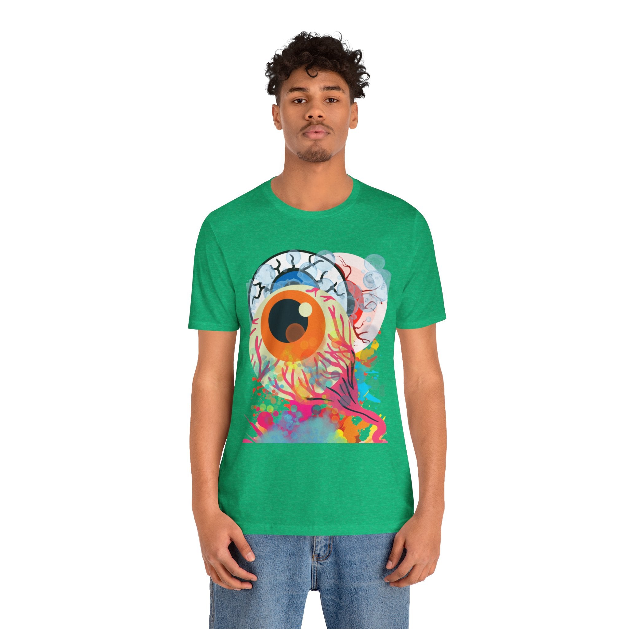 Eyes in Abstract Unisex Short Sleeve Tee