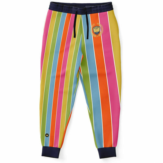 Spring Rain Rugby Stripe Eco-Poly Unisex Joggers