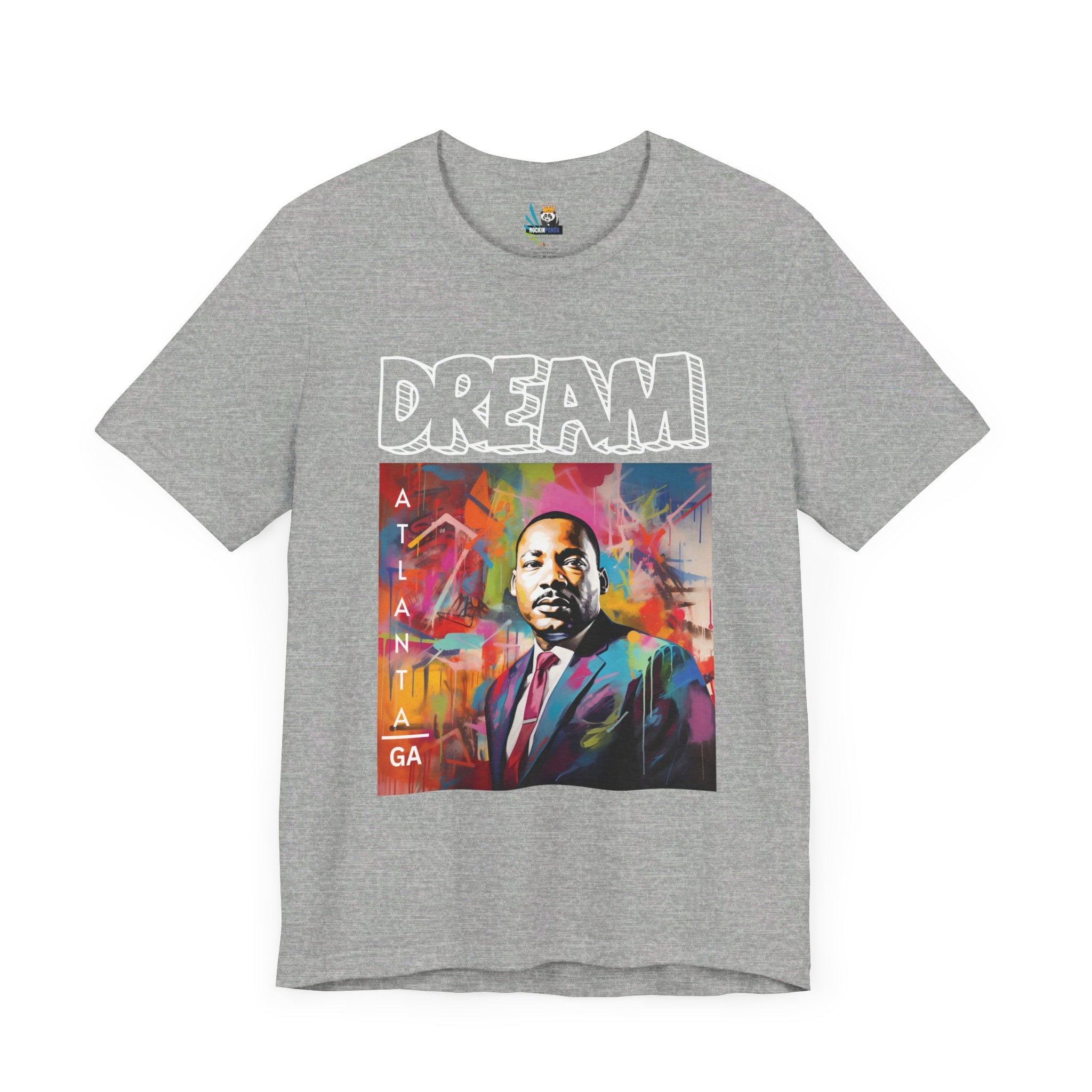 MLK Jr Dream Graffiti Art Unisex Short Sleeve Tee