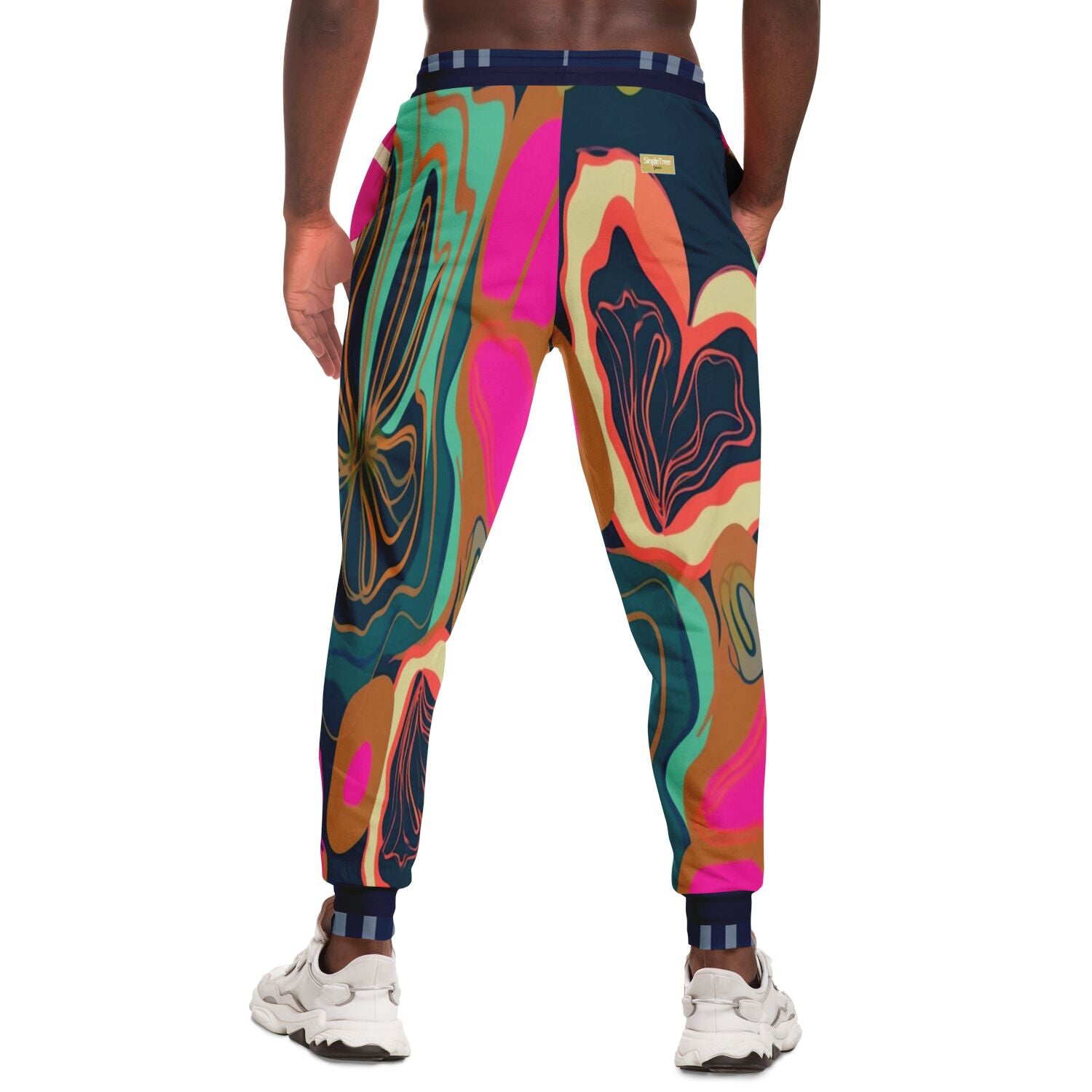 Joggers unisex de poliéster ecológico Big Floral Blossom 