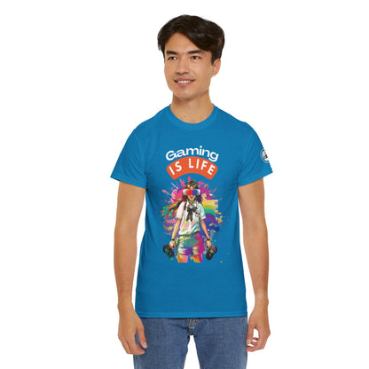 Gaming is Life - Girl Gamer Unisex Heavy Cotton Tee