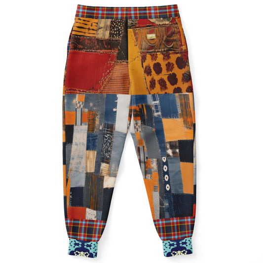 Joggers unisex Jack Russell Denim Patchwork Eco-Poly 