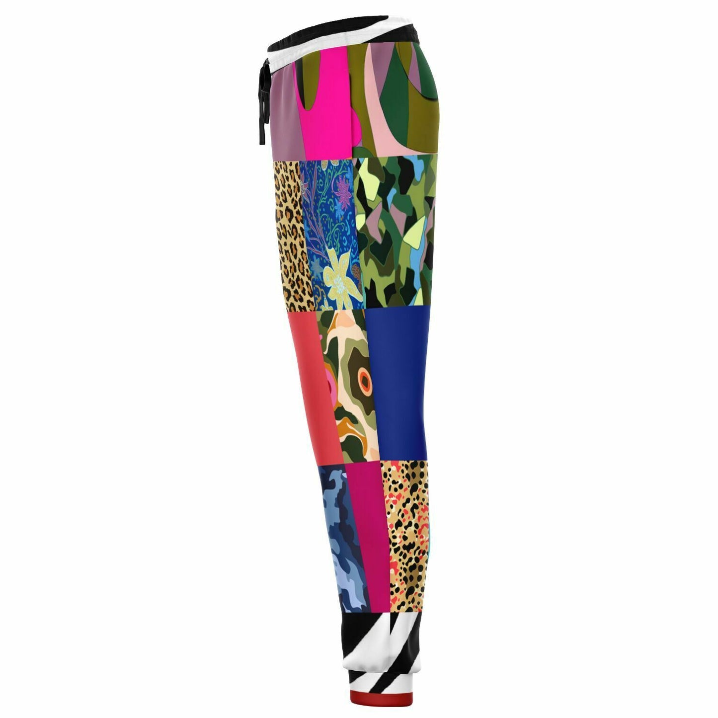 Gypsy Cheetah Multicolor Patchwork Eco-Poly Unisex Joggers
