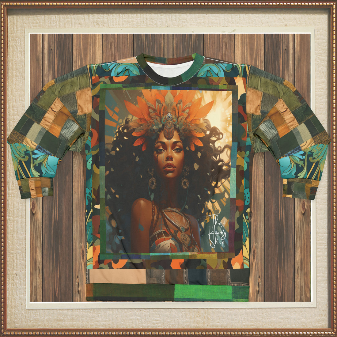 The Sun Chieftain Patchwork Print Unisex Sweatshirt