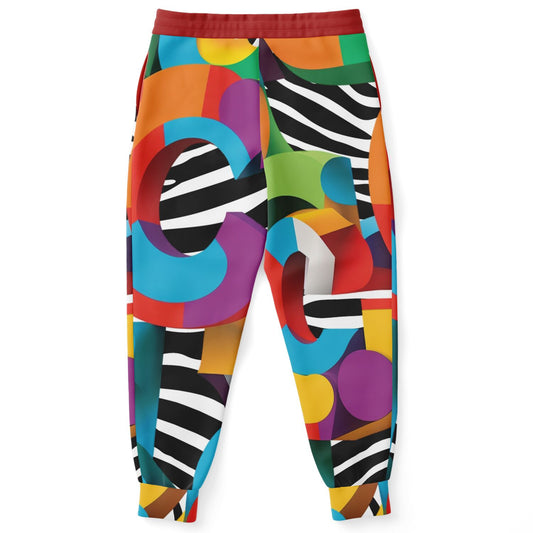 Rainbow 'C' Zebra Eco-Poly Camo Unisex Joggers