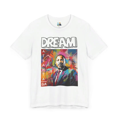 MLK Jr Dream Graffiti Art Unisex Short Sleeve Tee