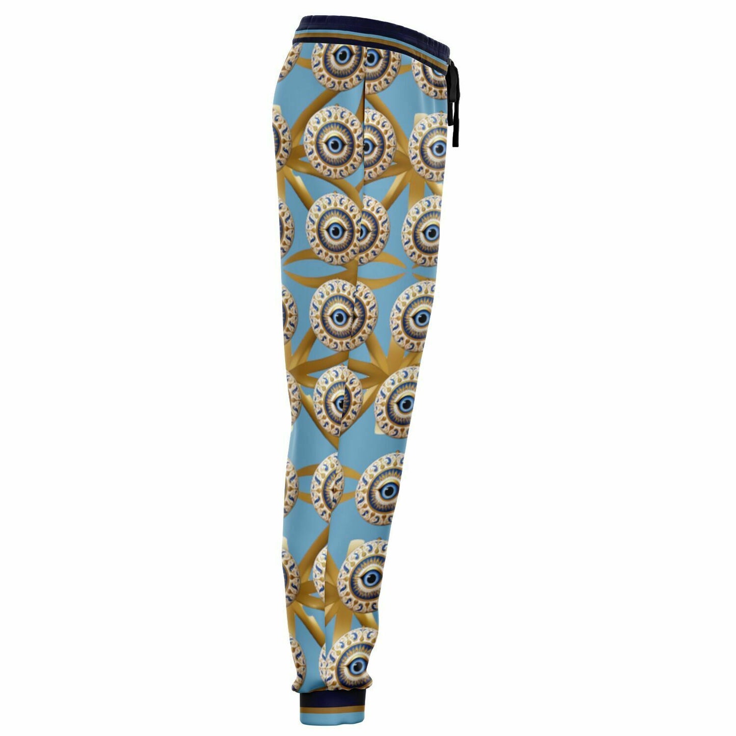 Evil Eye Protection in Powder Blue Eco-Poly Unisex Joggers