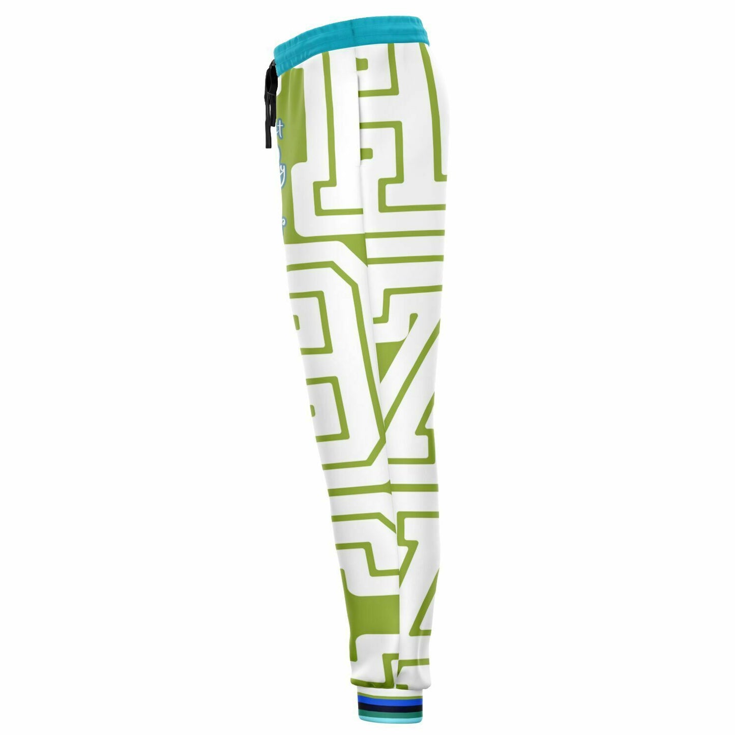 THS 1976 CA Monogram in Apple Green Eco-Poly Unisex Joggers