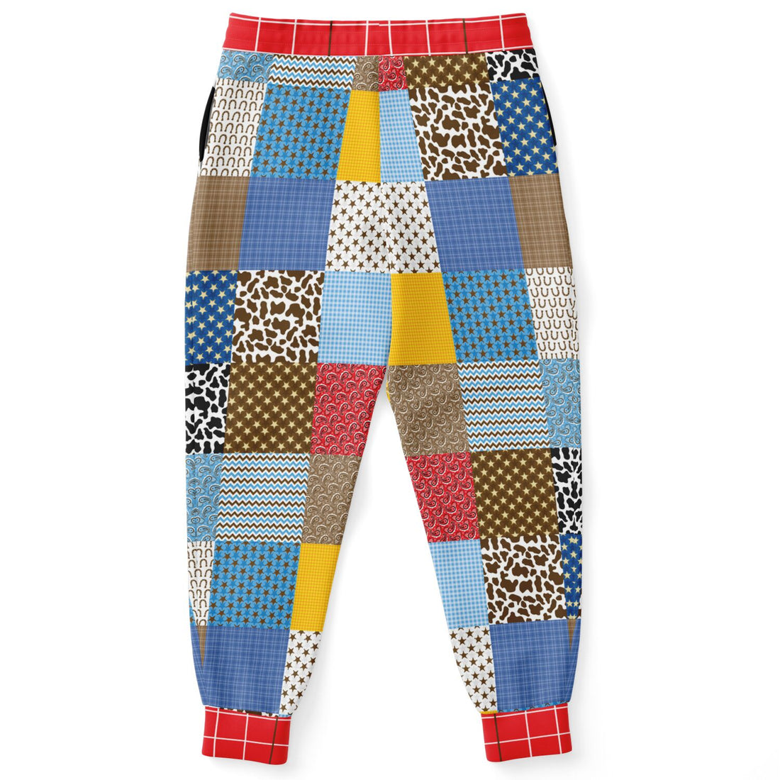 Joggers unisex de poliéster ecológico Country Patchwork de Western Edition 