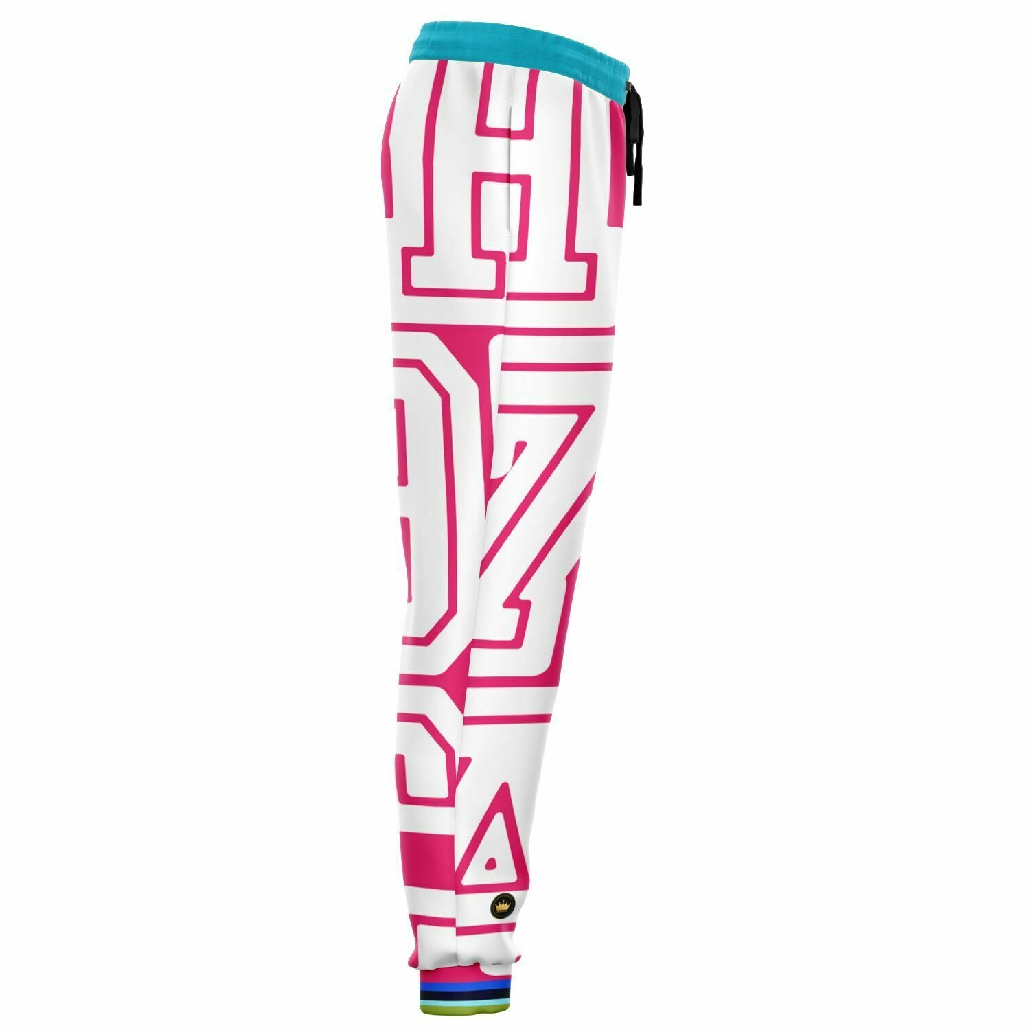 THS 1976 CA Monogram in Hot Pink Eco-Poly Unisex Joggers