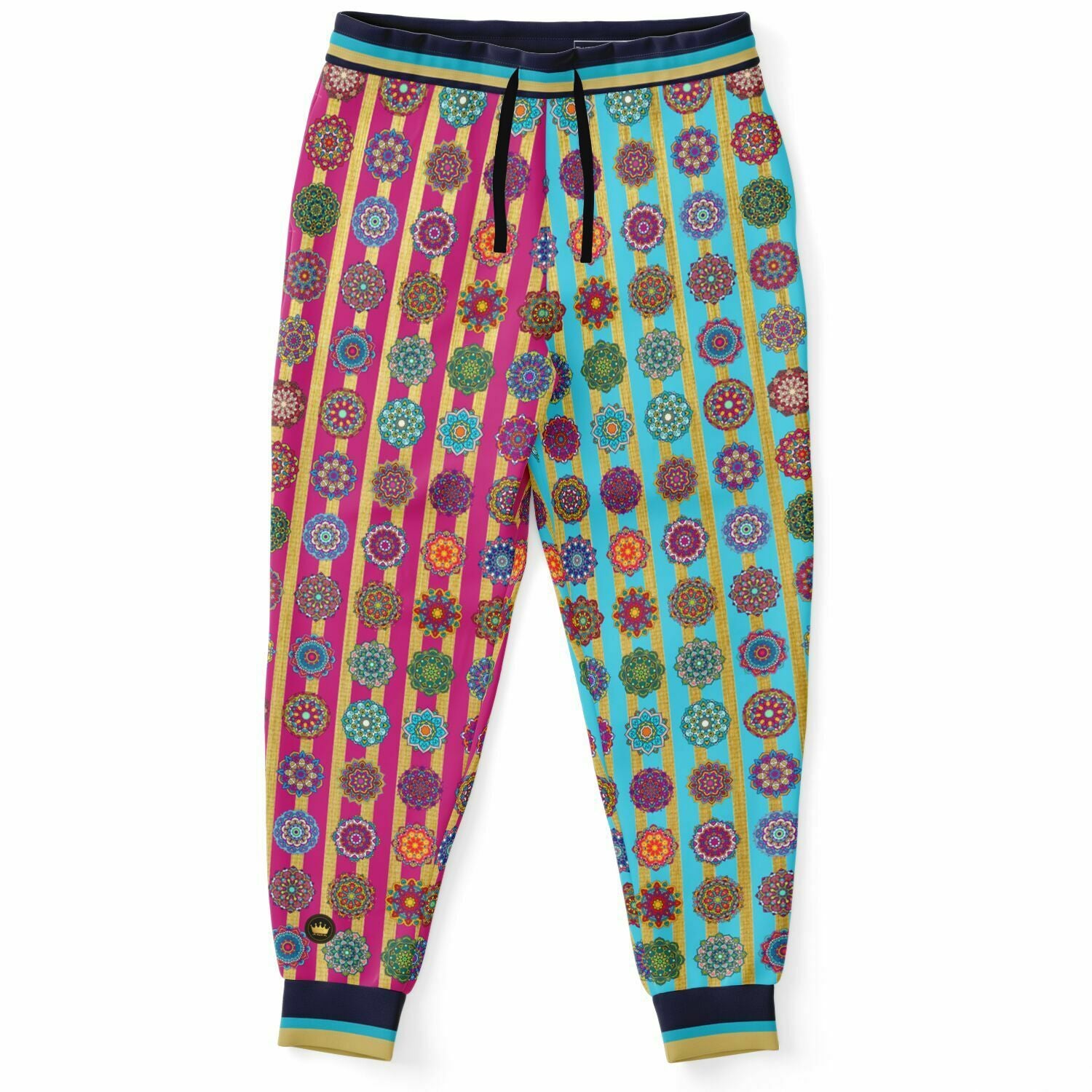 Gypsy Spirit Mandala Stripe Eco-Poly Unisex Joggers